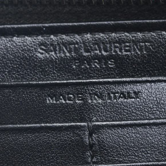 Authentic YSL Star Print Leather Zip Around Wallet - Picture 11 of 12